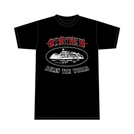 Camiseta Corteiz 4 Starz Alcatraz Negra